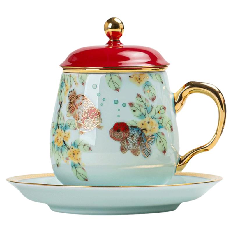 中式咖啡杯办公杯功夫茶具滤茶杯
