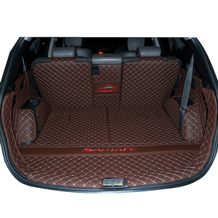 13-17款现代全新胜达后备箱垫七座5座7专用全包围尾箱垫子改装饰