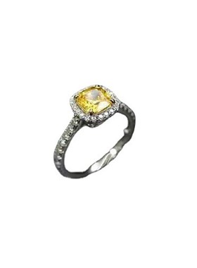 高端奢华钻戒招财贵气黄钻戒指