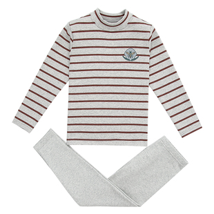 英博伦男童保暖内衣套装冬季纯棉儿童秋衣秋裤全棉加厚男孩棉毛衫