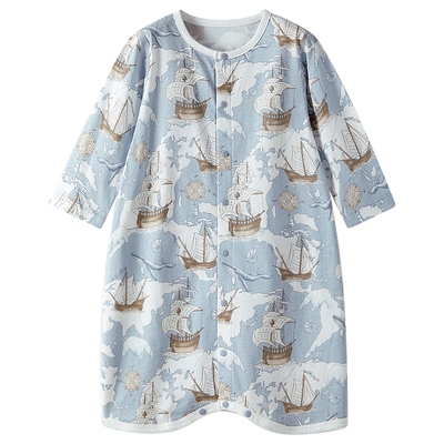 婴儿睡袍夏季宝宝睡衣薄款衣服
