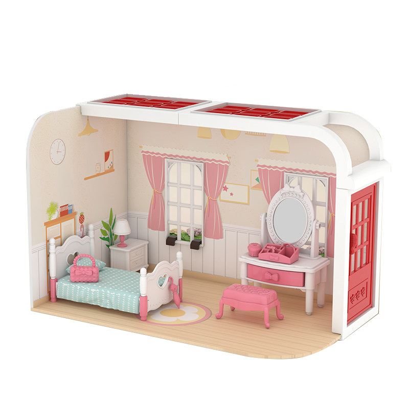女生diy手工玩具迷你小屋微缩模型拼装小房子生日礼物别墅娃娃屋