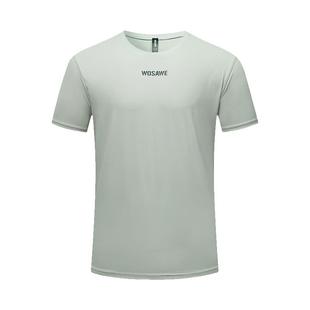 沃萨维新款宽松t恤骑行服公路自行车跑步休闲速干短袖山地速降服