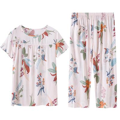 中老年棉绸套装2023新款家居服