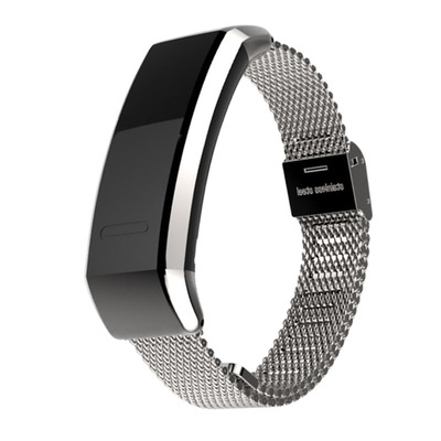米布斯适用华为运动手环band2米兰腕带ERS-B19/B29不锈钢表带防水