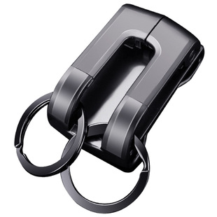 百诚金属穿皮带钥匙扣男士腰挂钥匙链防刮耐磨高档汽车锁匙扣礼物