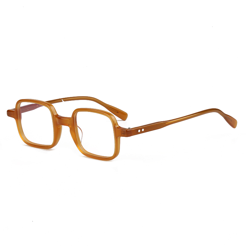 新款简丹板材方框复古眼镜男女潮百搭个性超轻透明高度数可配近视