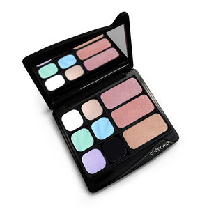 千妍单色眼影盘自组彩妆腮红高光修容哑光珠光日常淡妆眉粉DIY