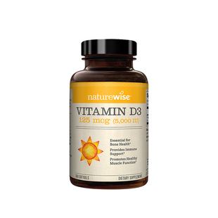 naturewise维生素D阳光瓶维生素d3成人维他命d胶囊正品官方旗舰店
