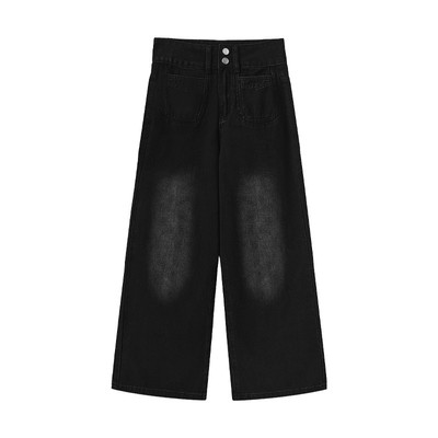 谁穿谁好看，百搭显瘦阔腿牛仔裤