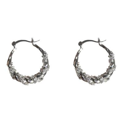 高级感气质缠绕镶嵌耳环