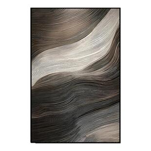 现代极简黑白抽象挂画客厅沙发背景墙壁画过道玄关装饰画餐厅挂画