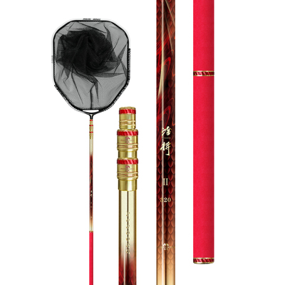 猛攻淦将鲢鳙大物抄网杆套装