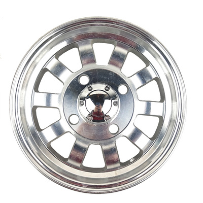 电动三轮车铝钢圈四轮车碟刹前轮