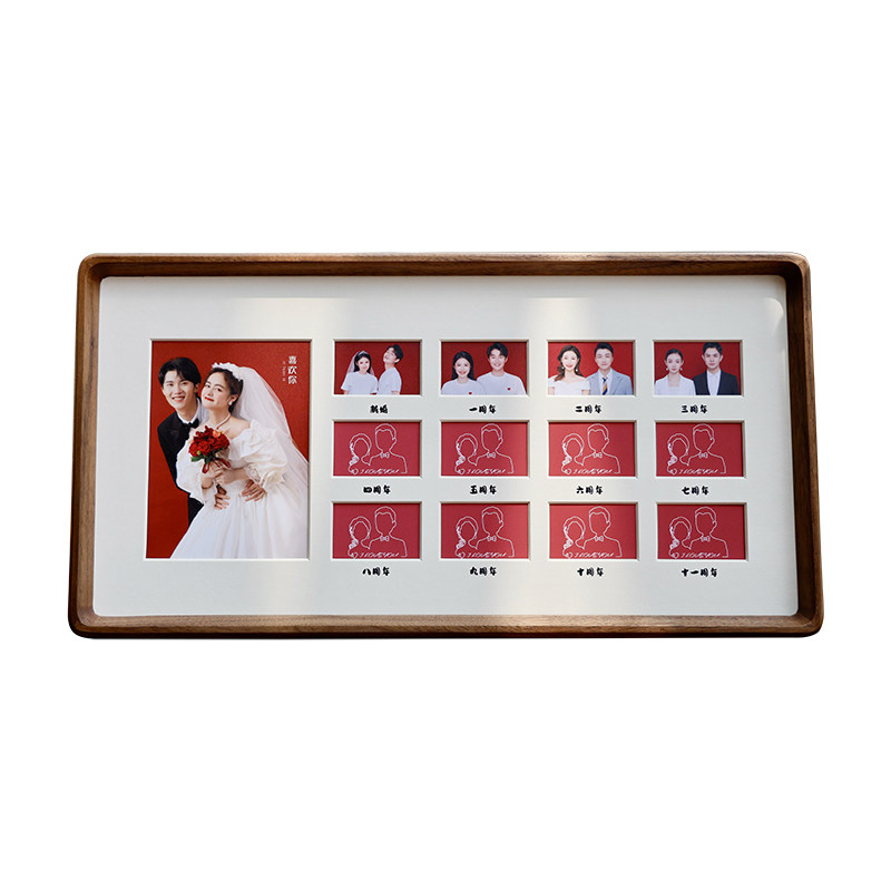 结婚纪念日登记照相框新婚礼物婚姻登记证情侣夫妻领证周年礼物