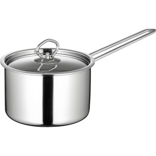 蒂洛克加厚不锈钢奶锅304不锈钢奶锅16cm煮牛奶锅德国电磁炉通用