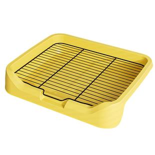 狗厕所小型犬专用防踩屎便盆尿盆中大型犬不锈铁大小便神器狗砂盆