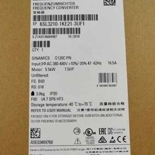 议价西门子G120变频器6SL3210-1KE21/22/23-8/3UP1/7UP1/6UP1/2UP