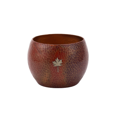 紫铜加厚茶洗水盂高档建水中式茶渣缸复古洗茶杯盆收纳桌面果皮缸