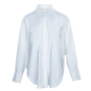 梵美人长款防晒衣女轻薄宽松衬衫原纱凉感UPF200+瑜伽服外套上衣