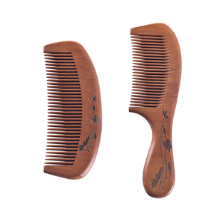 天然桃木梳子女士专用长发正品木头木制按摩梳檀木家用便携头梳发