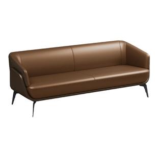 办公沙发商务简约公司老板办公室家具小型会客厅真皮贵宾接待沙发