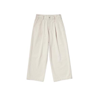 oddCIRKUS牛仔裤 日系宽松燕麦色长裤日系休闲牛仔裤男女同款