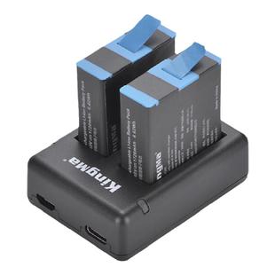 劲码适用gopro12/11/10/9电池 gopro hero12/11/10/9运动相机电池gopro12双充充电器套装电池gopro11相机配件