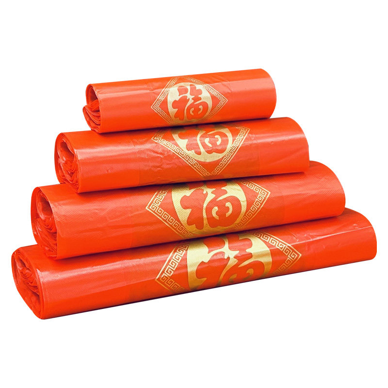 加厚红色金福字塑料袋背心袋定制logo购物袋礼品袋胶袋手提袋袋子