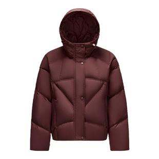 森马羽绒服女春季90绒子三防肌理oversize连帽衣服设计感慵懒外套