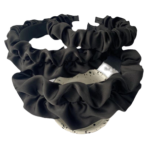 大肠发箍韩版高级感发饰缎面时尚法式褶皱头箍洗脸高颅顶发窟