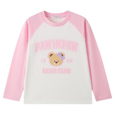 【长绒棉】PawinPaw卡通小熊童装26年春夏新款男女童圆领宽松T恤