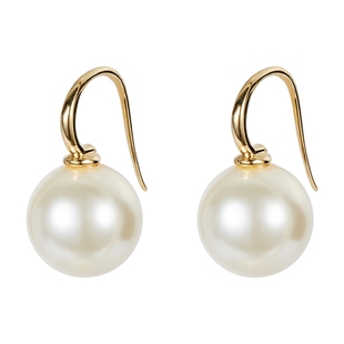 CAROMAY简约气质贝珠耳环女冷淡风耳坠小众高级感耳饰2025年新款