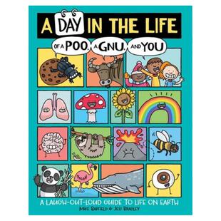 英文原版Mike Barfield 儿童动物科学知识科普绘本合集 地球上的爆笑生活历史A Day in the Life of a Poo a Gnu and You 又日新