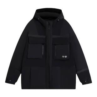 中国李宁火锅羽绒服男加厚2025冬季新款保暖国潮连帽外套AYMU259