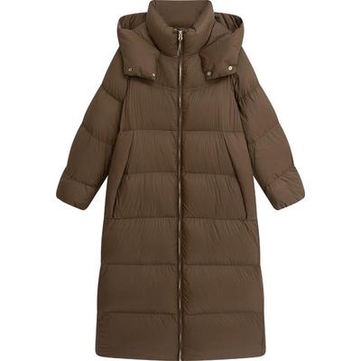 播倪妮同款连帽设计羽绒服女秋冬新款长款宽松保暖外套DDS1RD3005