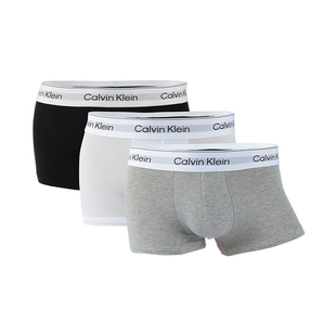 【自营】Calvin Klein/凯文克莱男士平角短裤CK舒适3条装四角内裤