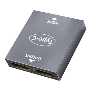 Typec母转换双Type-C母口转换器USB-C手机数据线充电快充转接头二合一安卓充电转接头分线器车载一拖二转接口