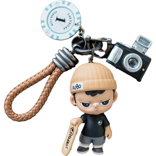 泡泡玛特kubo汽车钥匙扣pop mart背包挂件正版卡通多功能包包挂饰