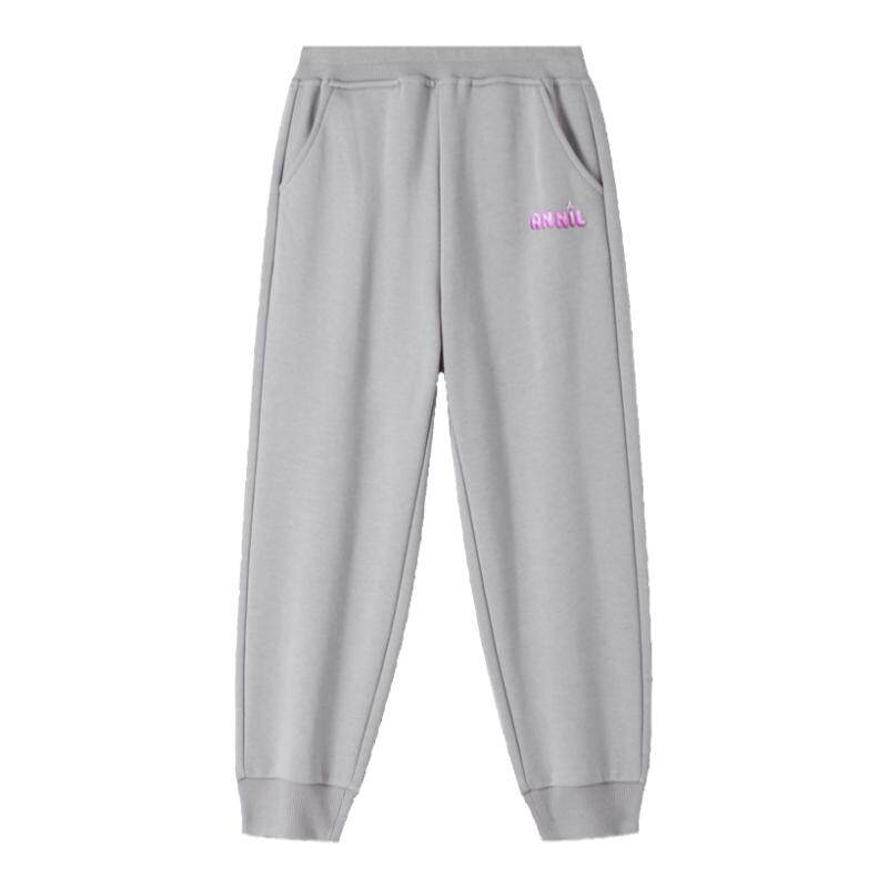 【超舒系列】安奈儿童装女童裤子2024春秋运动卫裤弹力长裤柔软