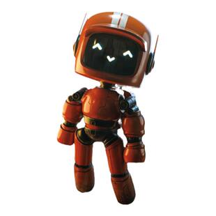 TLP反光贴纸 爱死机橙色小机器人Love Death&Robots 美剧平面贴纸