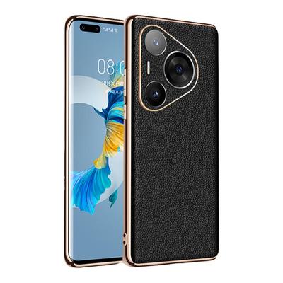 适用华为pura70手机壳真皮全包