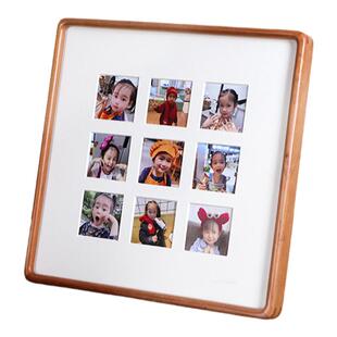 儿童成长记录相框支持diy定制宝宝照片摆台实木多宫格周岁相册