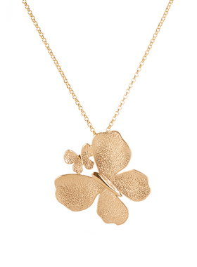 joystone蝴蝶项链女18k镀金现货