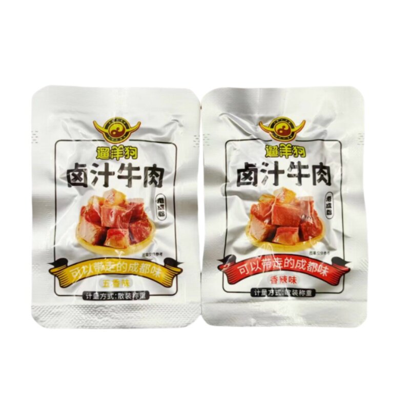 遛洋狗卤汁牛肉500g四川特产老成都地道香辣五香牛肉干小零食散称