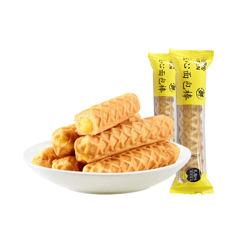 来伊份注心面包棒1小包散称装乳酪味夹心棒早餐糕点来一份小零食