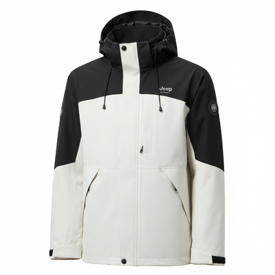 吉普冲锋衣男女款三合一2025新款硬壳户外防水外套秋冬季登山夹克