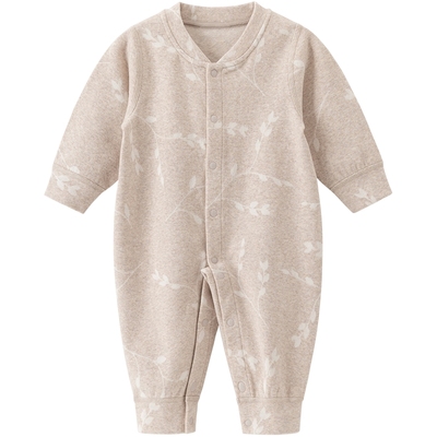 乖奇熊婴儿宝宝长袖连体哈衣