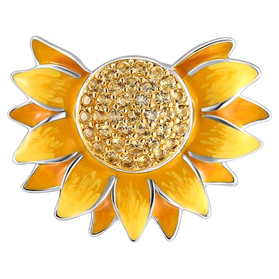 MGS梵高向日葵原创轻奢耳环