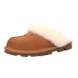 澳洲羊皮毛一体雪地靴包头半拖2026新款毛毛家居外穿女男情侣拖鞋